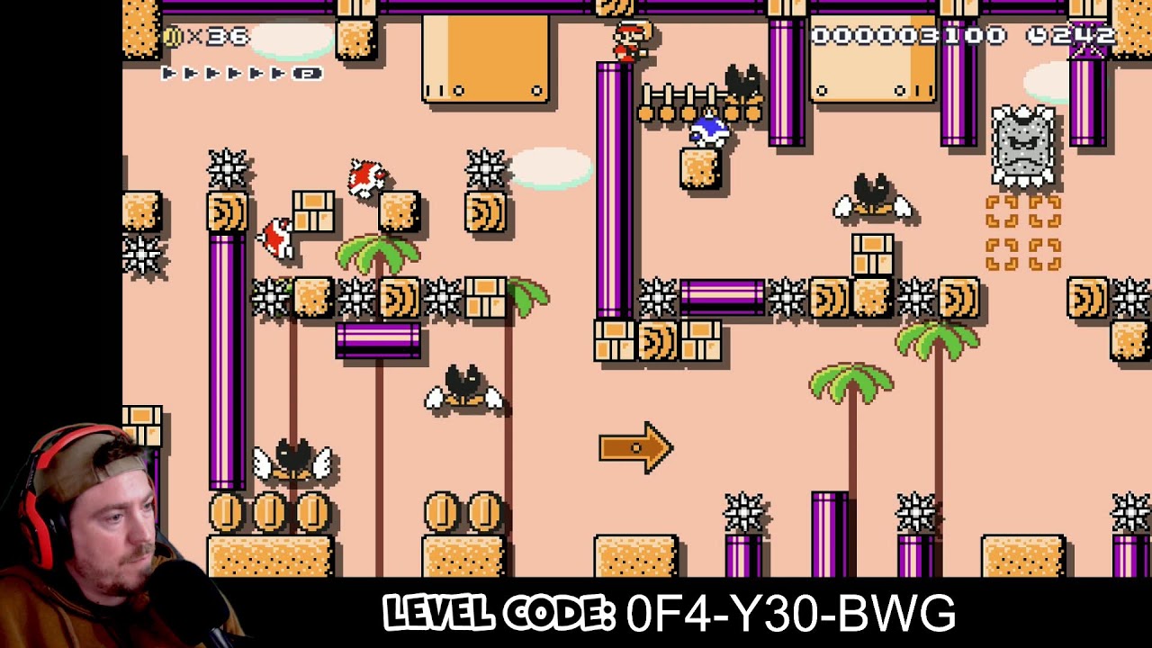 Endless Expert! (33 Lives | 1,215 Clears) Family Friendly Mario Maker 2 | Nintendo Switch 2