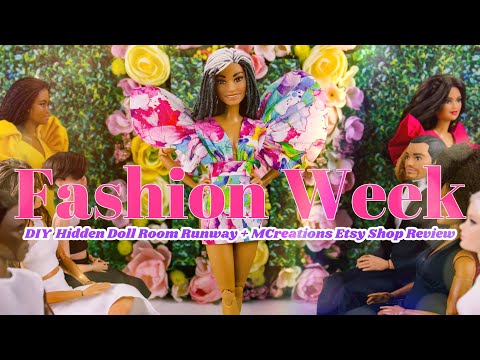 DIY - How to Make: Fashion Week Doll Runway Room PLUS Etsy Shop MCreationsParis