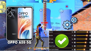 Oppo A59 5G free fire sensitivity setting ⚙️ | Oppo A59 5G free fire headshot setting ⚙️