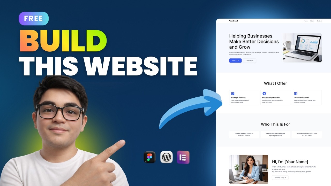 Build a Professional WordPress Website with Elementor (FREE) | 2026 Beginner Guide