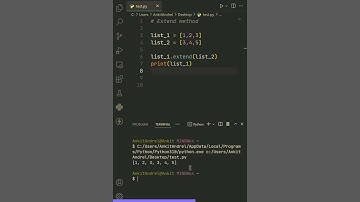 python extend () method