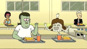 Regular show new bro on campus nacho eating contest