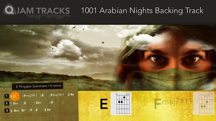 BACKING TRACK  1001 Arabian Nights  E Phrygian Dominant  PLUS Scale patterns 1080p