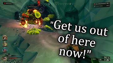 Trapped by TWO bulk detonators! | Rare moment in Deep Rock Galactic