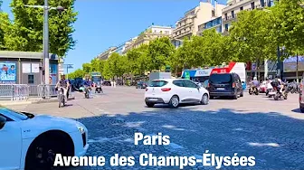 Paris city walks  Avenue des Champs-Élysées  Paris, France 4K
