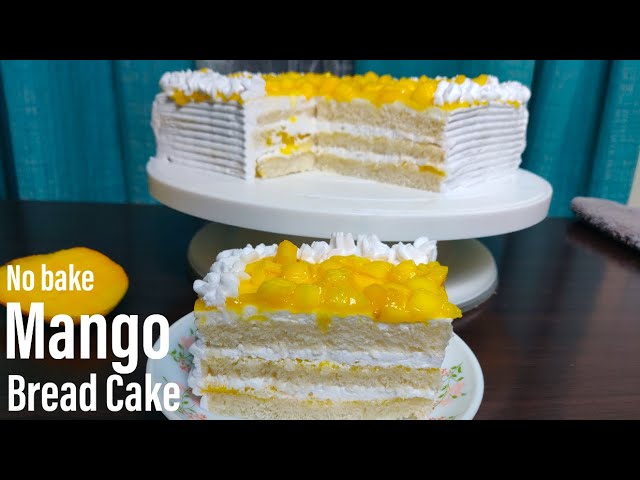 Bread Mango Cake Recipe | Bread Cake in 10 Minutes | No Oven | No Microwave | No Fire |  Best Bites