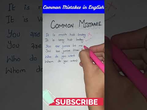 common mistakes in