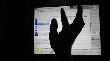 The setting of Heidenhain uses the touch probe