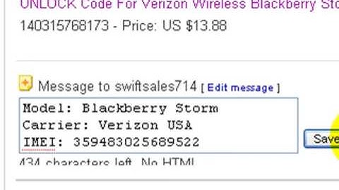 Ebay Unlocking - How to Purchase an UNLOCK CODE