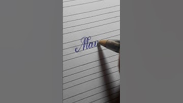 MAVIE 😍 #calligraphy #lyrics #lettering #howtowrite #shorts