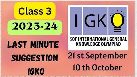 #FavFive | SOF IGKO Class 3 2023-2024 | #igko | International General knowledge Olympiad | #class3