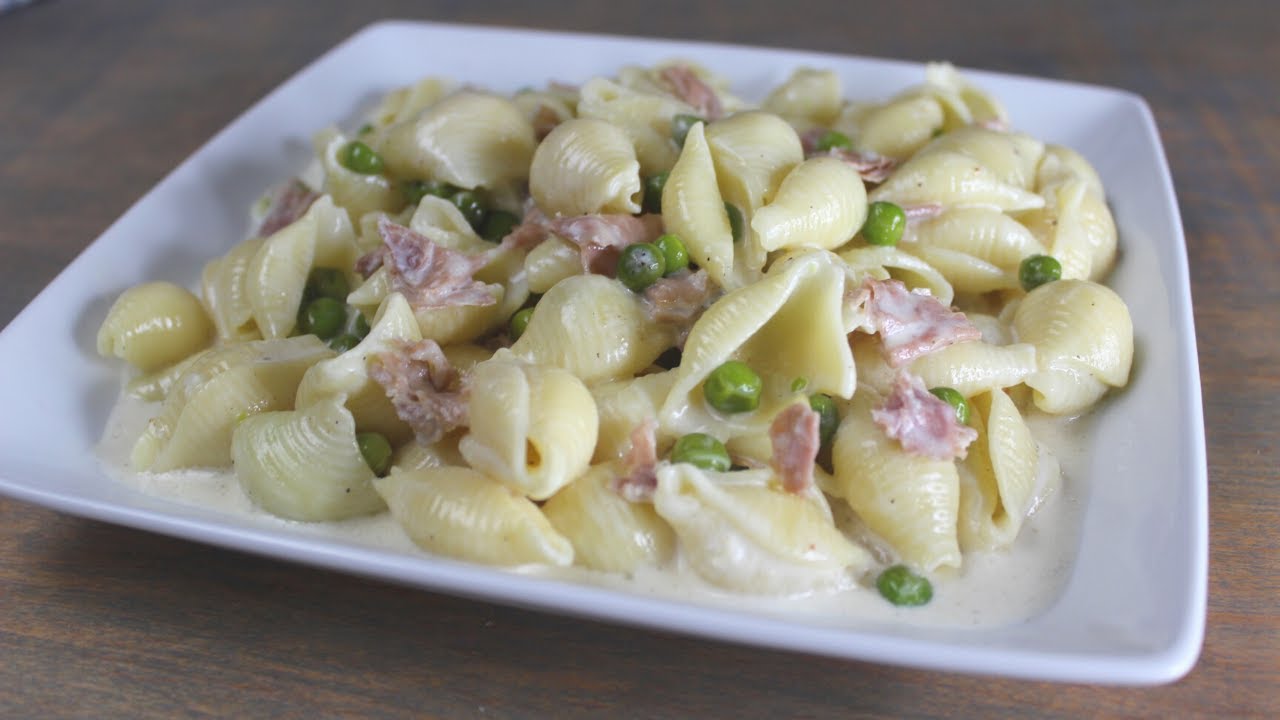 Creamy Pasta With Prosciutto And Peas! Tasty & Quick Recipes YouTube
