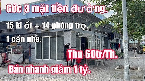 Anh Trai Bán Gấp Góc 3 Mặt Tiền Đường 30x20 Thu Nhập 60tr/th. Giảm 1 Tỷ. Vị Trí Đắc Địa. 