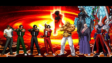 KOF Random Flash Kyo Clone Team (me) vs KOF XIV-XV Special/Final Bosses Team