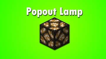 Popout lamp showcase | Redstone with Fenno
