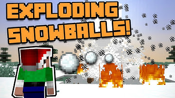 EXPLODING SNOWBALLS in Minecraft [1 Command]