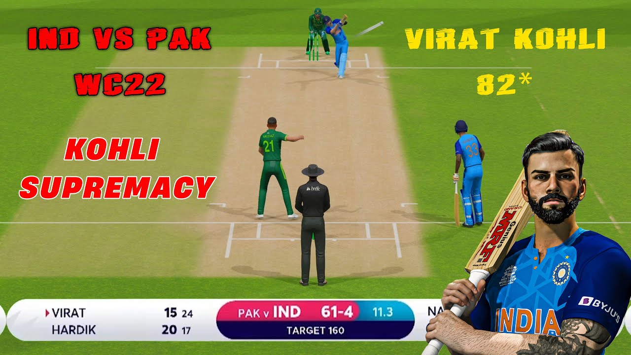 Virat Kohli 82* vs Pakistan | World Cup 2022 | Cricket 22 Gameplay ...