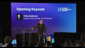 Chris Anderson (TED) talks Infectious Generosity at the 2025 Donor Experience Summit