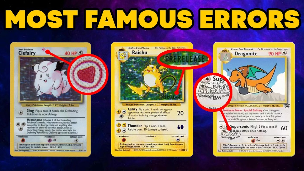 Самые известные ошибочно выпущенные карточки покемонов (Часть 2)