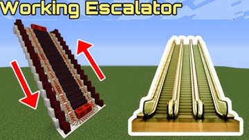 Minecraft: How can to make a working Escalator (so easy)