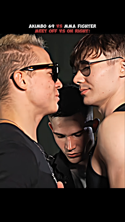 😱AKIMBO 69 VS MMA FIGHTER OFF RING VS ON RING FIGHT#trending #armwrestling