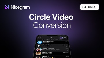 Circle Video Conversion in Nicegram - #1 Telegram Client