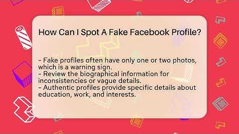 How Can I Spot A Fake Facebook Profile? - Everyday-Networking
