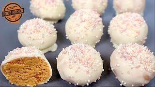 No Bake SUGAR COOKIE TRUFFLES - Christmas Recipe