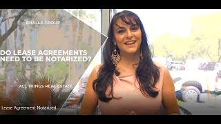 Do Lease Agreements Need to be Notarized in Nevada?