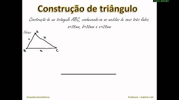 Construção de triângulo com régua e compasso