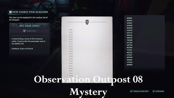 Hell Is Us - Observation Outpost 08 Mystery