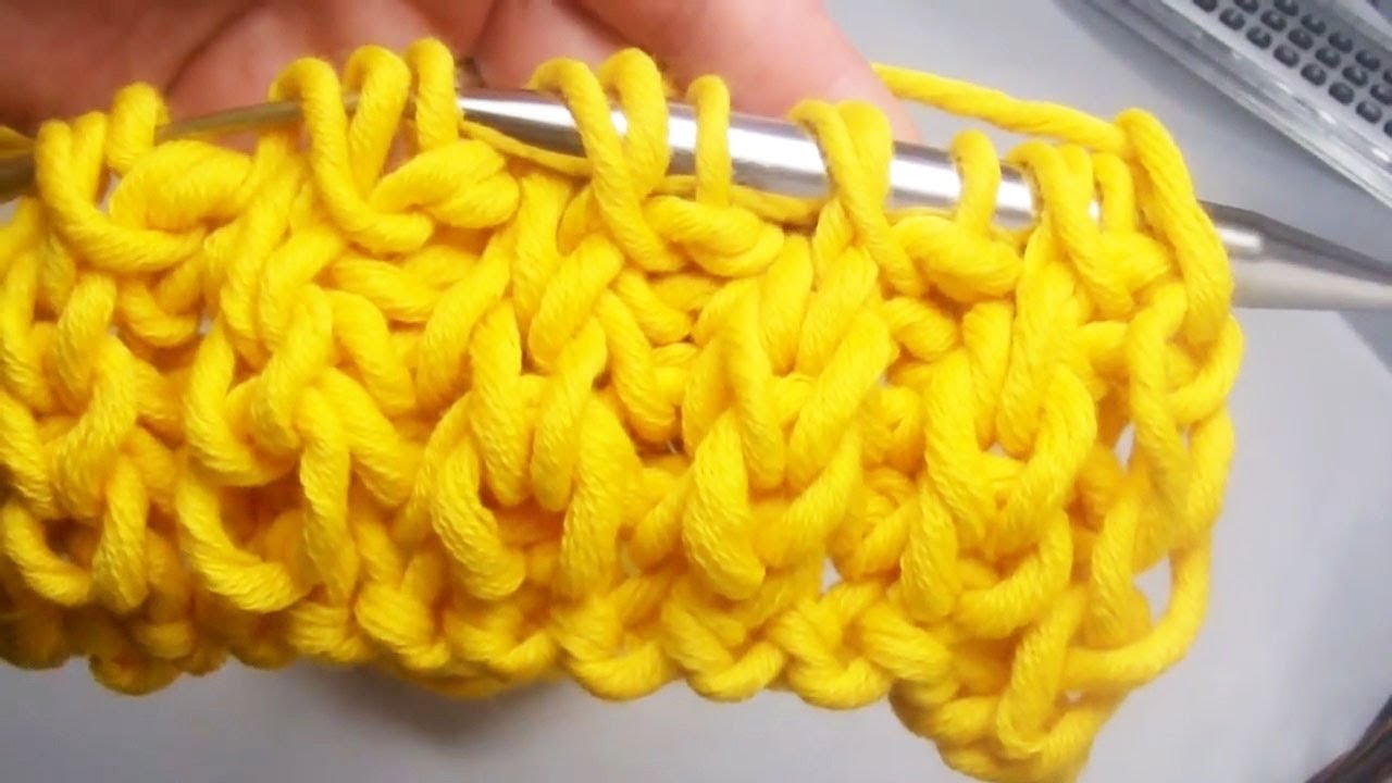 Knitting a (Loop) Scarf | Brioche Pattern with Hatnut Cool | Veronika ...