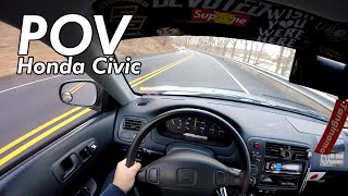 80 HORSEPOWER HONDA POV DRIVE!! | VLOG | Honda Civic EK Coupe