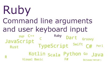 Ruby - Command line arguments and user keyboard input
