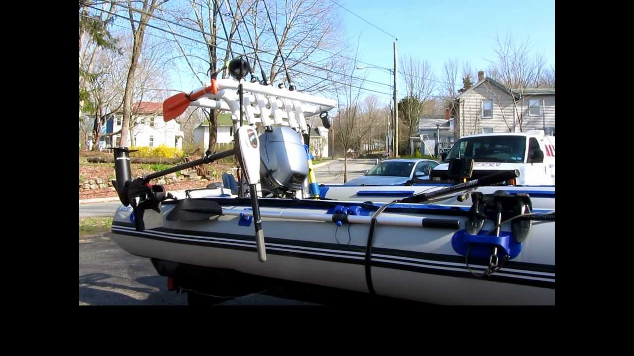 Inflatable fishing boat tips 