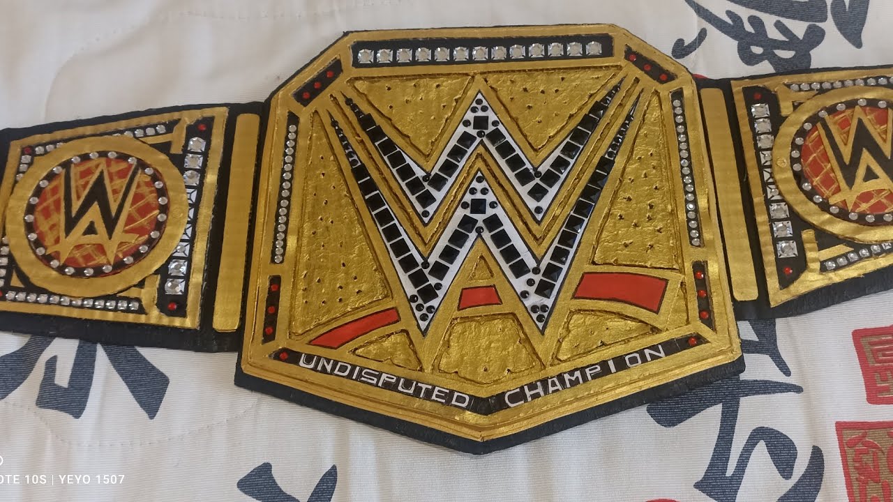 Replica de Cartón Indisputed Universal Champion WWE 2023 📦🥇🤼‍♂️ - YouTube