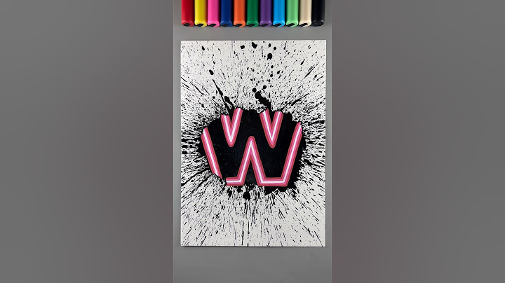 “W” with Neon Lights! 🤩✨🎨 || What letter should I do Next?! 🤔 #artistomg