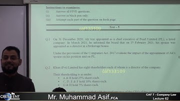CAF 7 CLAW Sir Asif Lecture-62