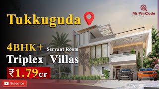 Villas for Sale in Tukkuguda, Hyderabad | Triplex Villas in Hyderabad |#gatedcommunityvillas