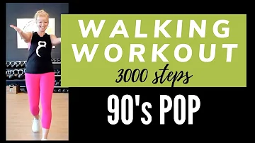 90's POP Walking Workout | 30 min Slow Pace Walk / Dance for 3000 Steps