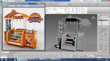 Tutorial on Modeling, texturing & Lighting a Food stall in 3dsmax using Vray ( Part 5)