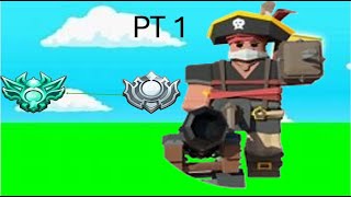 HOW I ALMOST 1V4V4V4 SOLO QUEUING TO PLAT ON ALT PT2! (Roblox Bedwars)