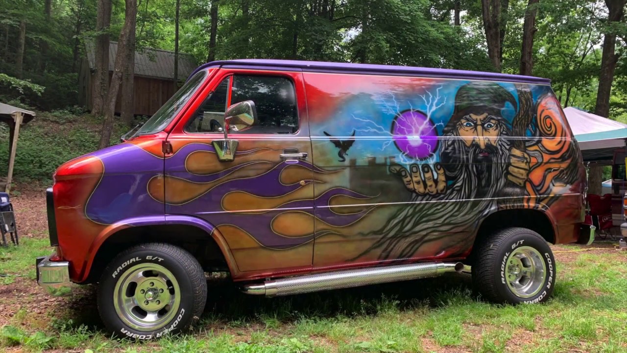 1994 Custom Chevy Van. The Wizard! - YouTube