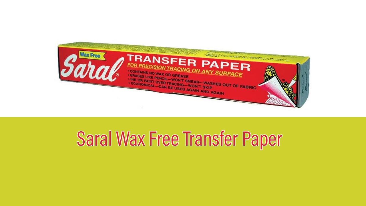 Saral Transfer Paper – Artquiltmaker Blog