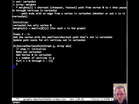 Graphs: Shortest Paths
