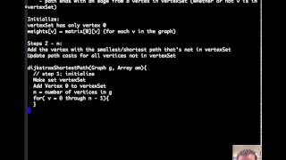 Graphs: Shortest Paths