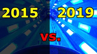 Has Space Mountain Gotten Darker? 2015 Space Mountain Vs. 2019 Space Mountain - Disneyland