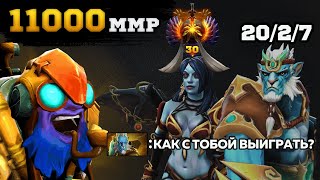 11000 MMR TINKER ПРОТИВ ЛЕГЕНДЫ ДОТЫ DENDI || MRXSMURF TINKER DOTA 2