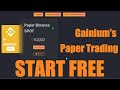 Practice trading riskfree on gainiums paper trading platform