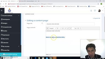Ian Abordo - Tutorial 3 in Moodle: Linking Learning Materials to the Lesson Guide Recording #15